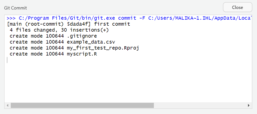 Git feedback