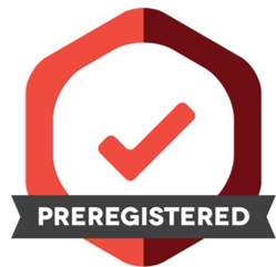 Preregistration badge from the Center for Open Science