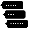 icon representing feedback bubbles