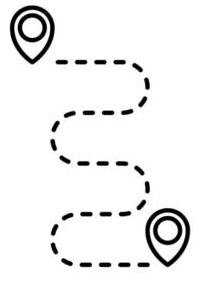 Pictogram of journey
