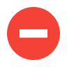 icon of a prohibited sign